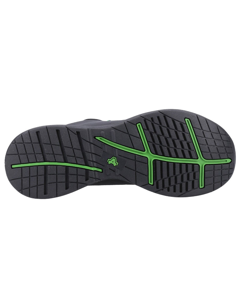 Black coloured Amblers Safety AS612 Fern Safety Trainers on a white background