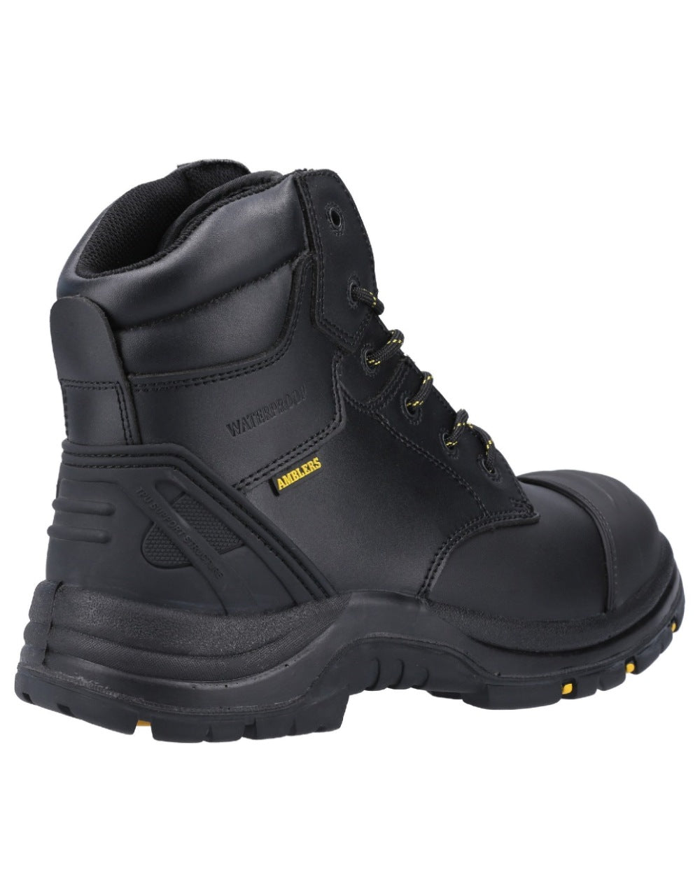 Black Coloured Amblers Safety AS305C Winsford Safety Boots on a white background