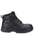 Black Coloured Amblers Safety AS605C Safety Boots on a white background