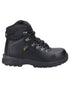 Black Coloured Amblers Safety Womens AS606 Jules Safety Boots on a white background