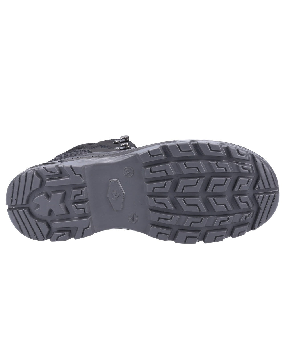 Black Coloured Amblers Safety AS252 Delamere S3 SRC Water Resistant Safety Boots Sole on a white back ground