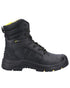 Black Coloured Amblers Safety AS350C Berwyn Hi-Leg Waterproof Safety Boots on a white background