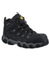 Black coloured Amblers Safety AS801 Rockingham Waterproof Safety Hiker Boots on white background