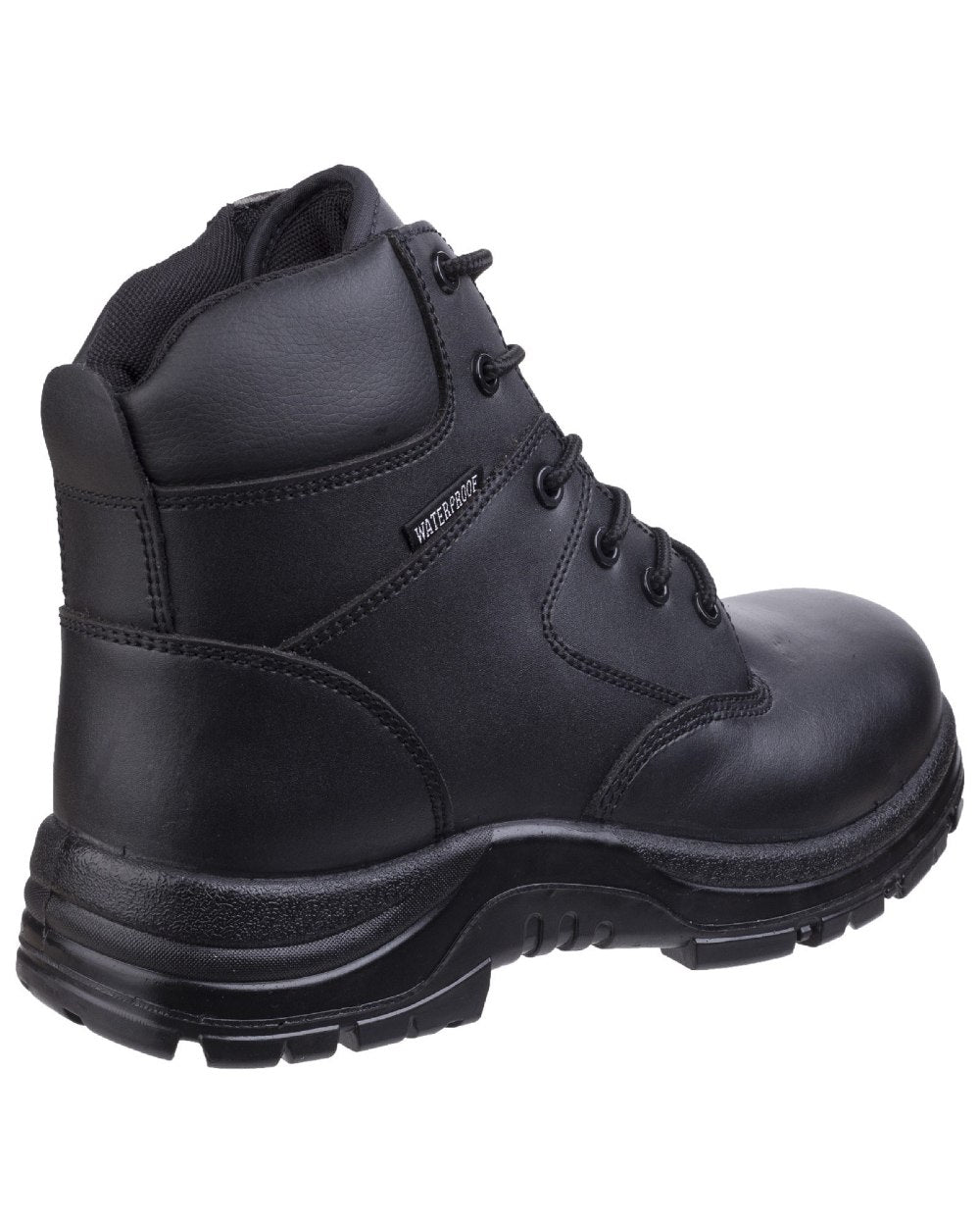 Black Coloured Amblers Safety FS006C Safety Boots on a white background