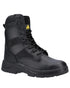 Black Coloured Amblers Safety FS008 Hi leg S3 SRC Safety Boots On A White Background
