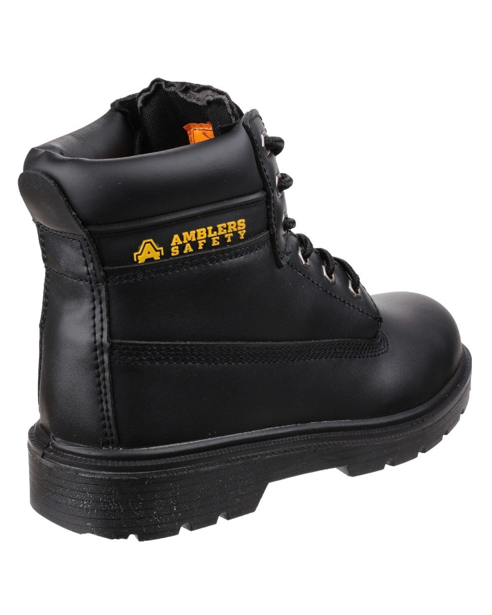 Black Coloured Amblers Safety FS112 Safety Boots on a white background
