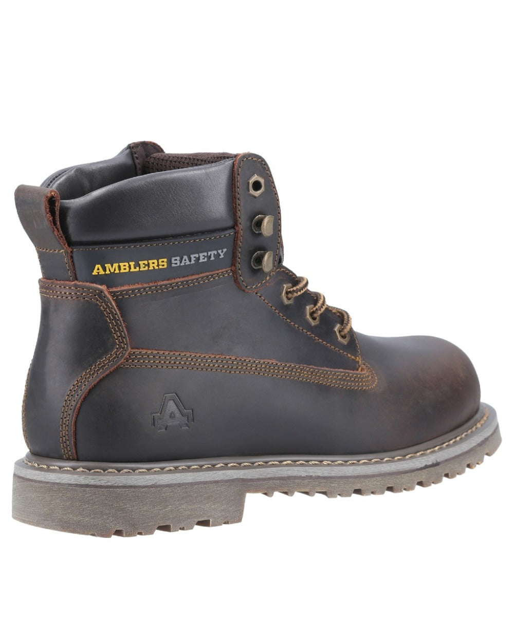 Brown Coloured Amblers Safety FS164 Industrial Safety Boots on a white background