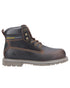 Brown Coloured Amblers Safety FS164 Industrial Safety Boots on a white background