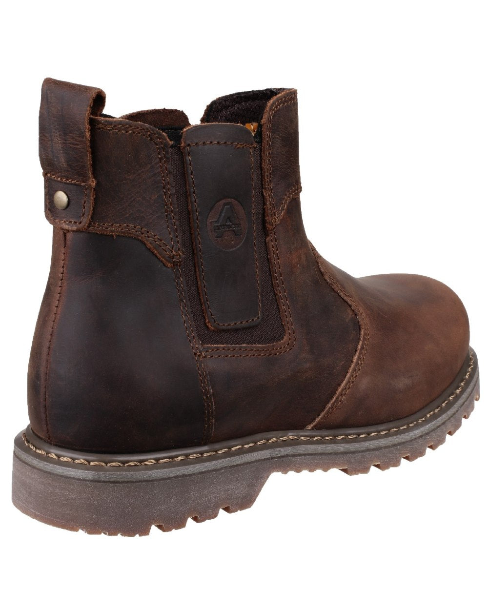 Brown Coloured Amblers Safety FS165 Pull-On Safety Dealer on a white back ground