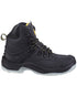 Black Coloured Amblers Safety FS198 Safety Boots on a white background