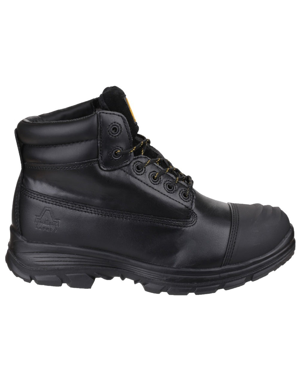 Black Coloured Amblers Safety FS301 Brecon Metatarsal Guard Safety Boot on a white background