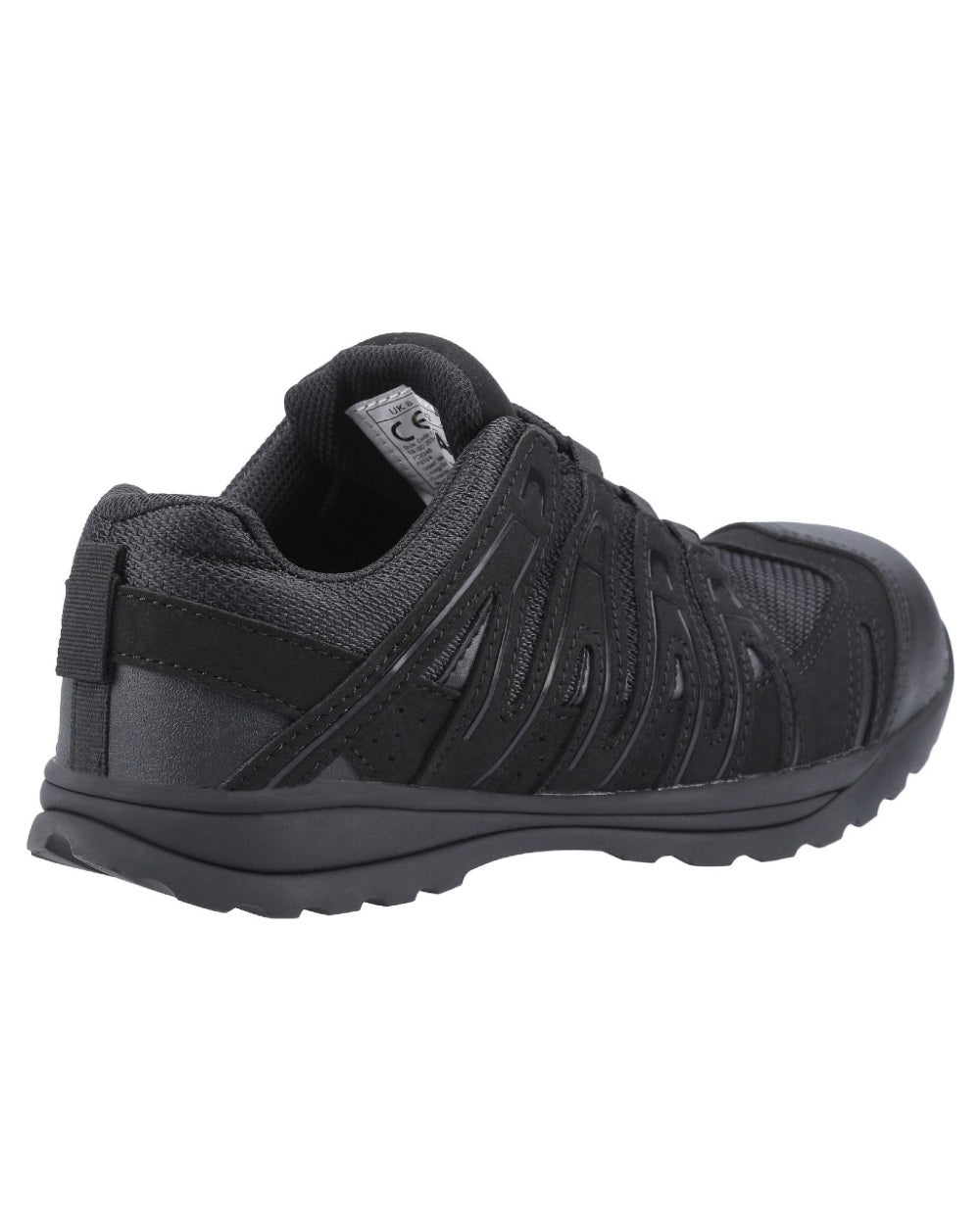 Black Coloured Amblers Safety FS40C Safety Trainers on a white background