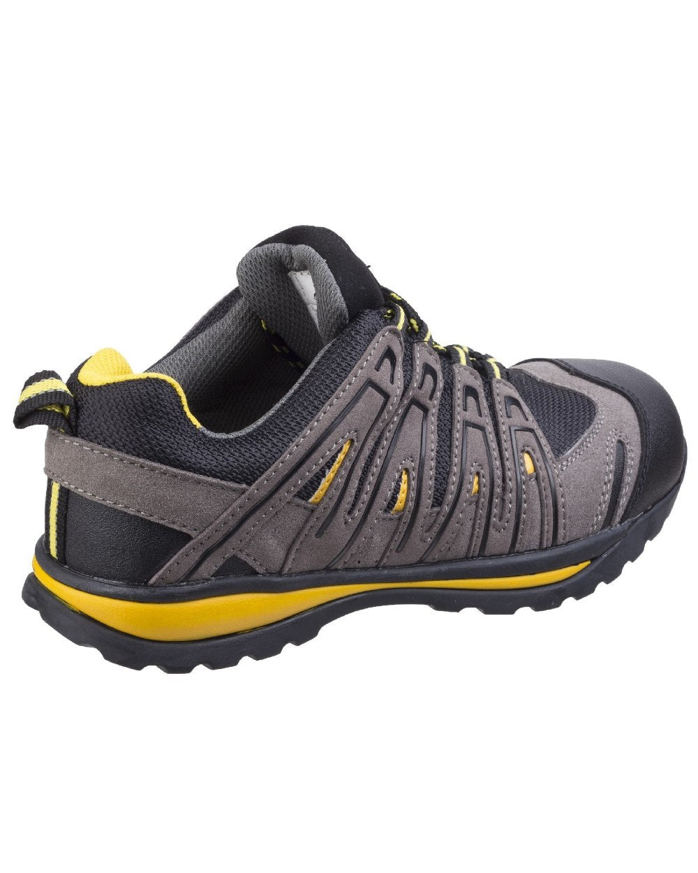 Black Coloured Amblers Safety FS42C Safety Trainer on a white background