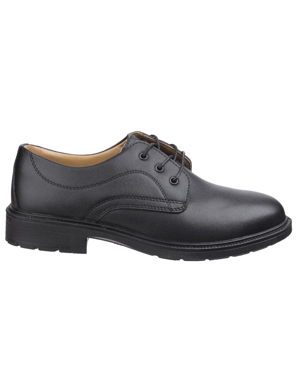 Black Coloured Amblers Safety FS45 Safety Shoes on a white background