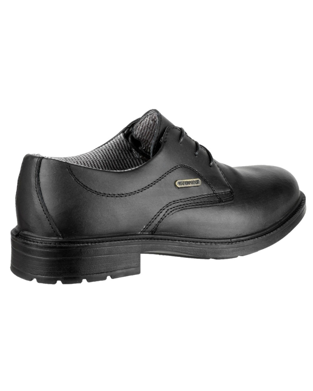 Black Coloured Amblers Safety FS662 Safety Shoes on a white background
