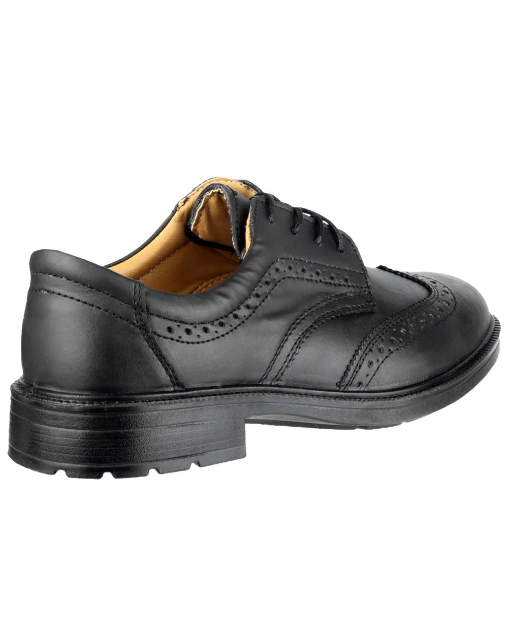 Black Coloured Amblers Safety Mens FS44 Safety Shoes on a white background