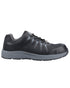 Black Coloured Amblers Safety Mens Womens AS717C Safety Trainer on a white background