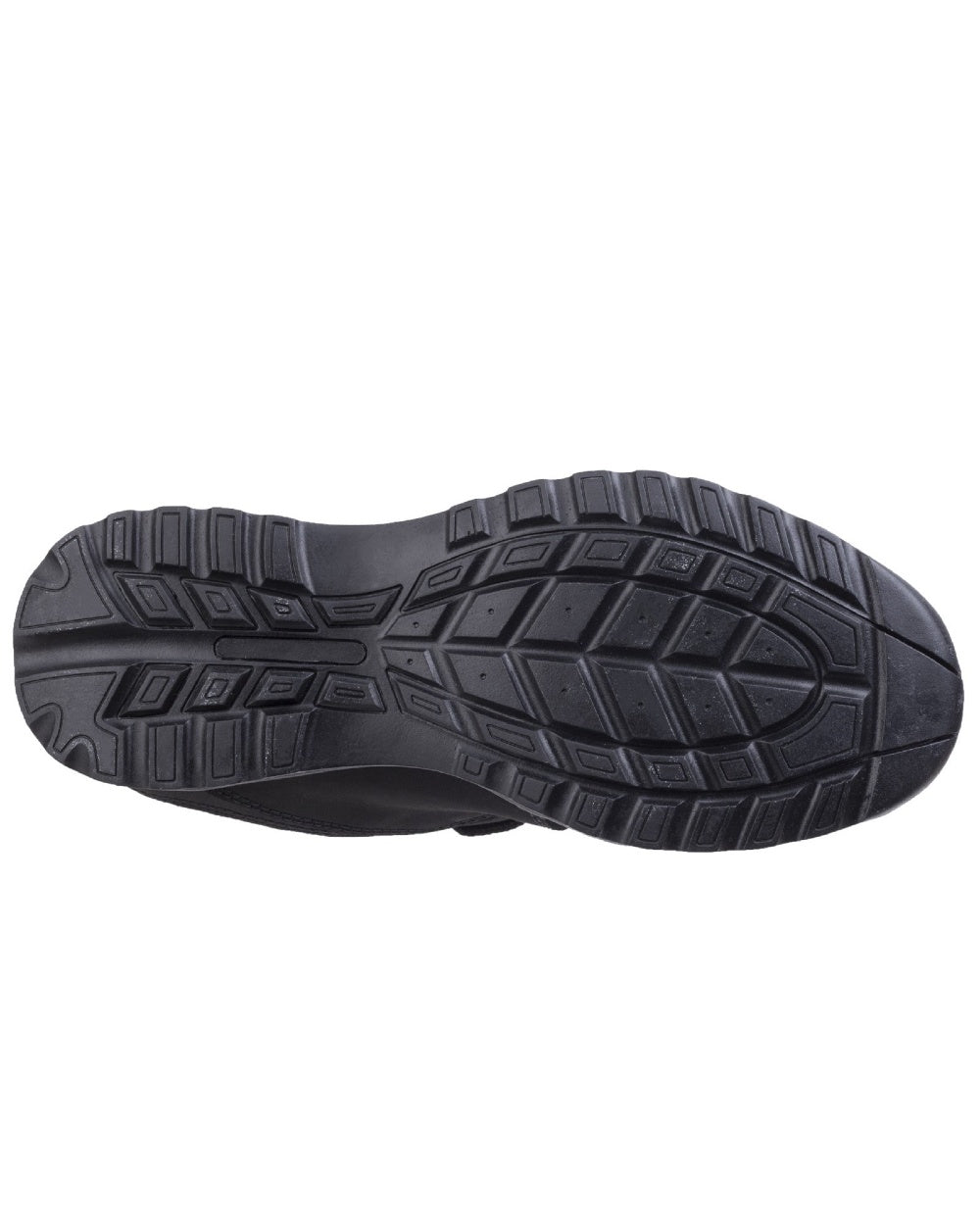 Black Coloured Amblers Safety Womens FS59C Safety Trainer on a white background
