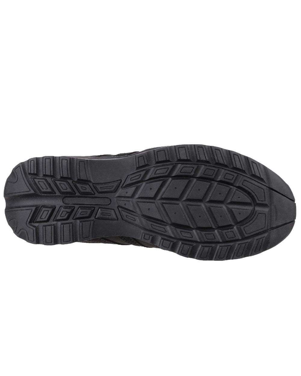 Black Coloured Amblers Safety Womens FS706 Sophie Safety Trainer Sole on a white background