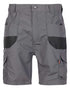 Grey Coloured TuffStuff Elite Work Shorts On A White Background