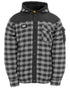 Grey Coloured Caterpillar Sequoia Work Jacket On A White Background