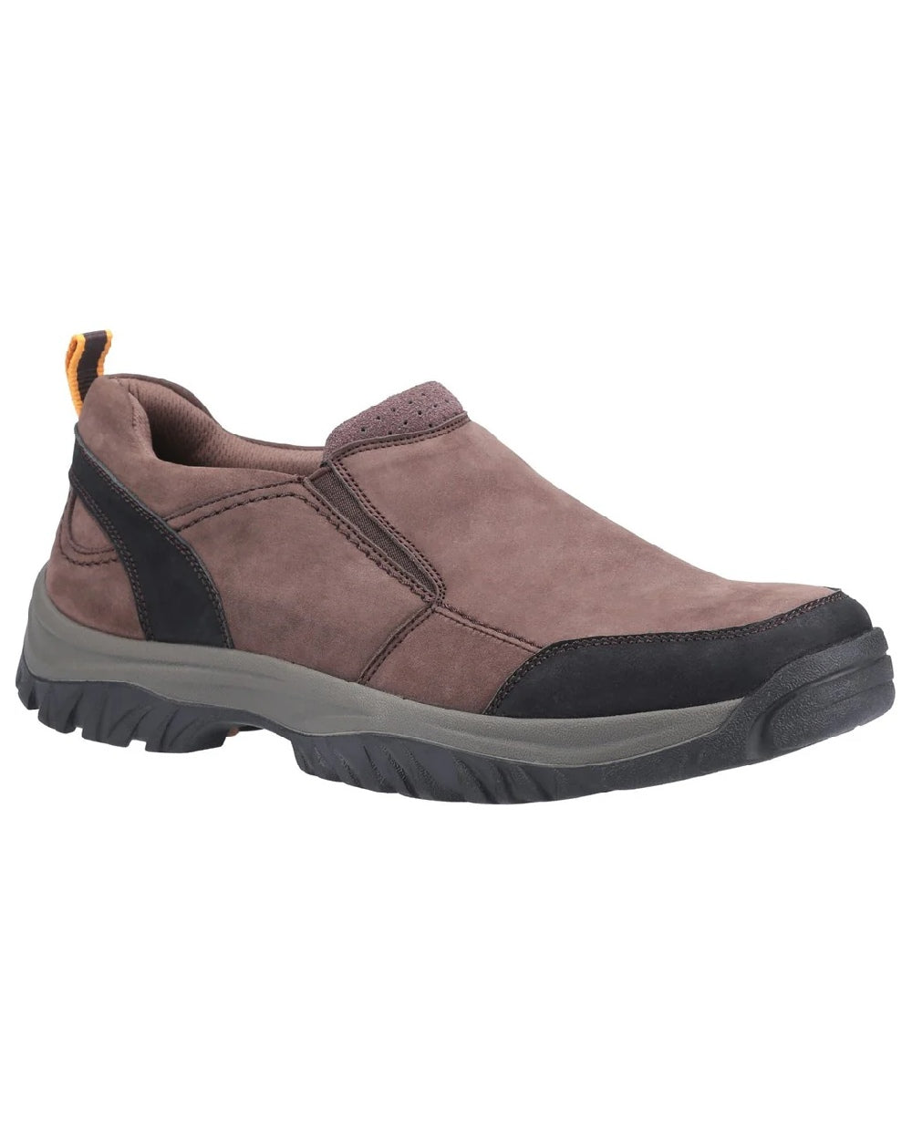 Brown coloured Cotswold Boxwell Hiking Shoes on white background