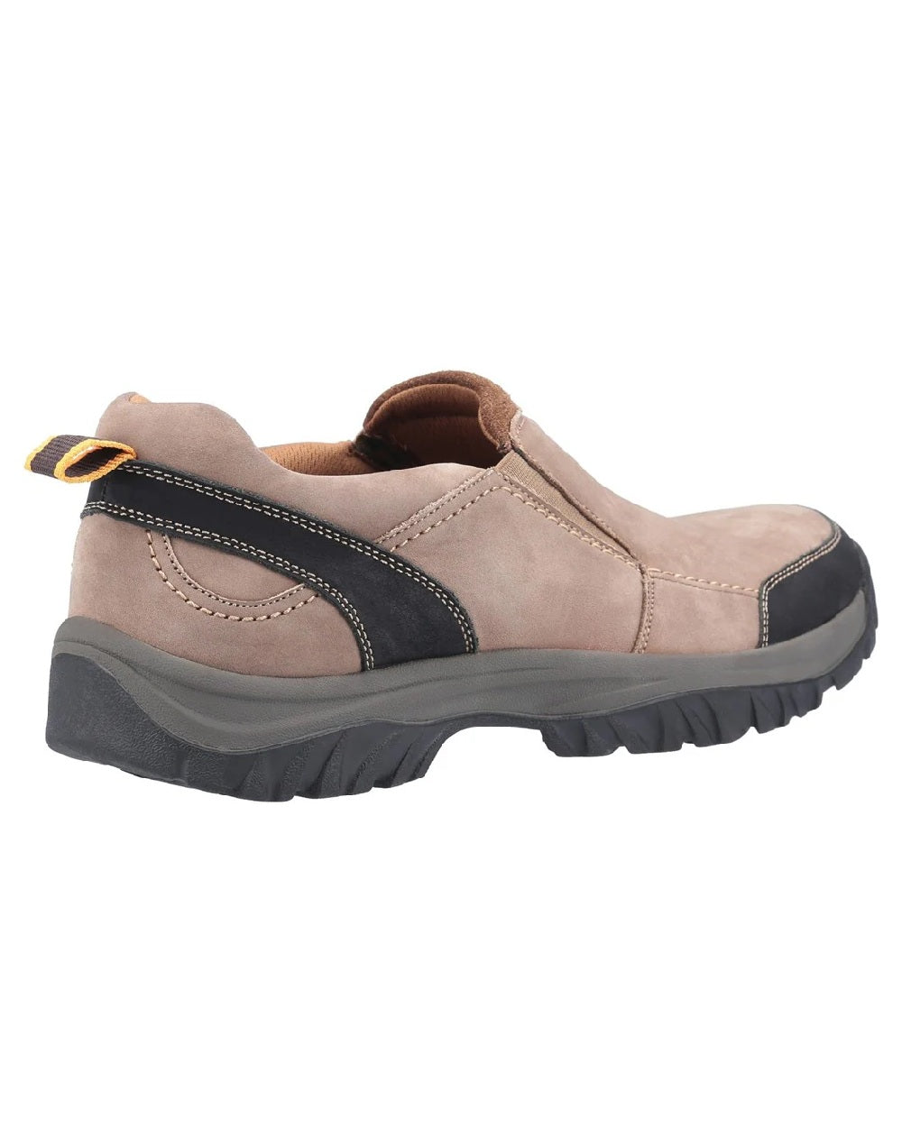 Tan coloured Cotswold Boxwell Hiking Shoes on white background