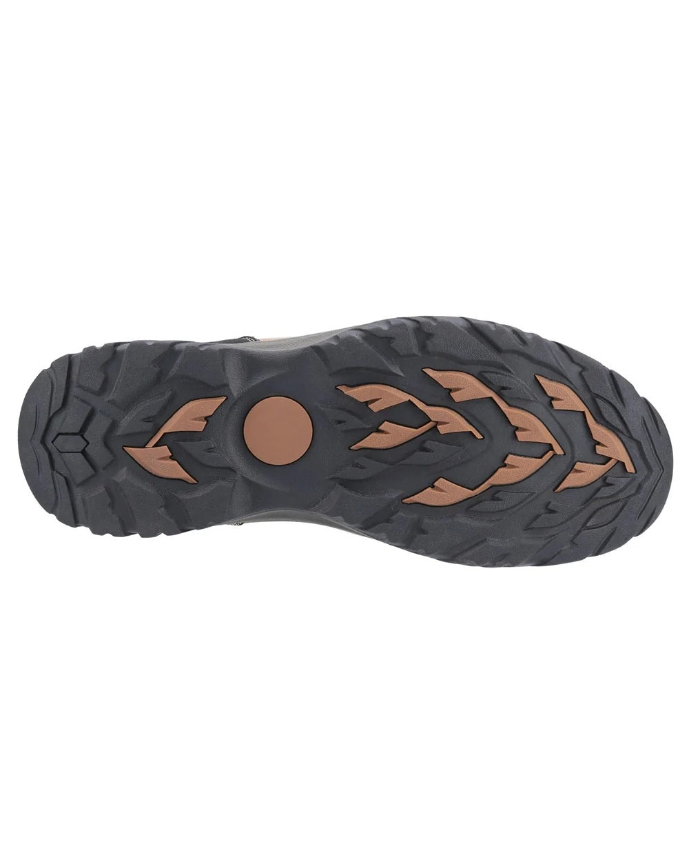 Tan coloured Cotswold Boxwell Hiking Shoes on white background