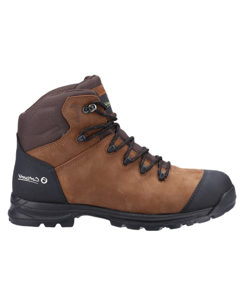 Brown coloured Cotswold Longborough Boots on white background