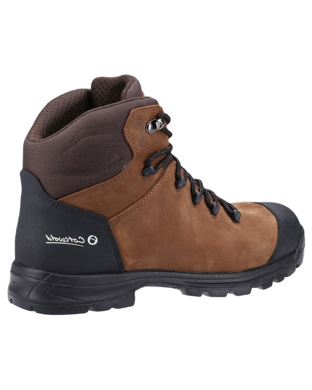 Brown coloured Cotswold Longborough Boots on white background