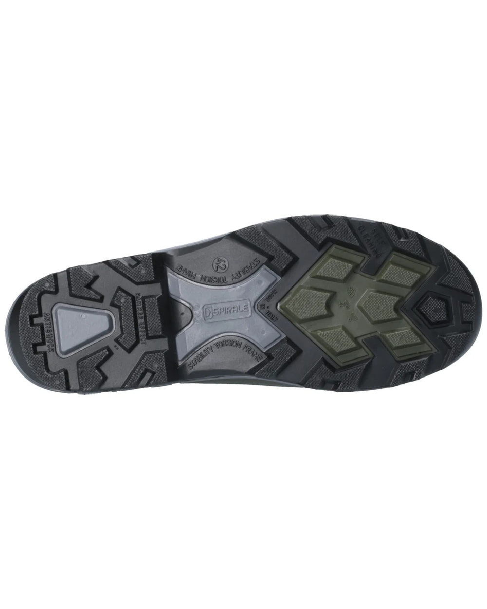 Green coloured Cotswold Minchinhampton Lined Wellington Boots on white background