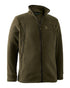 Tarmac Green Coloured Deerhunter Eagle Fleece Jacket On A White Background