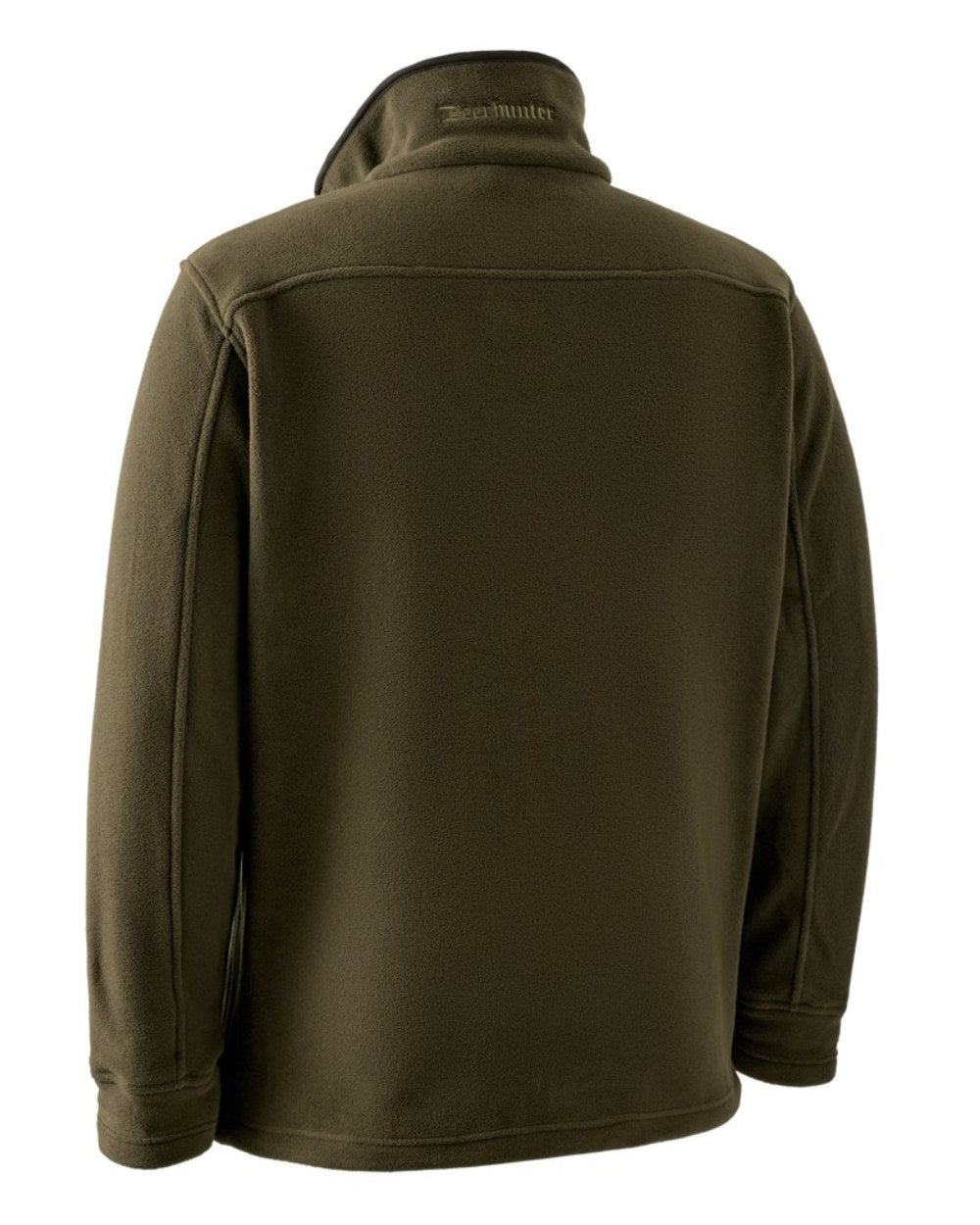 Tarmac Green Coloured Deerhunter Eagle Fleece Jacket On A White Background
