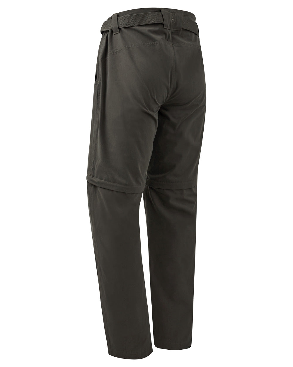 Timber coloured Deerhunter Slogen Zip-off Trousers on White background