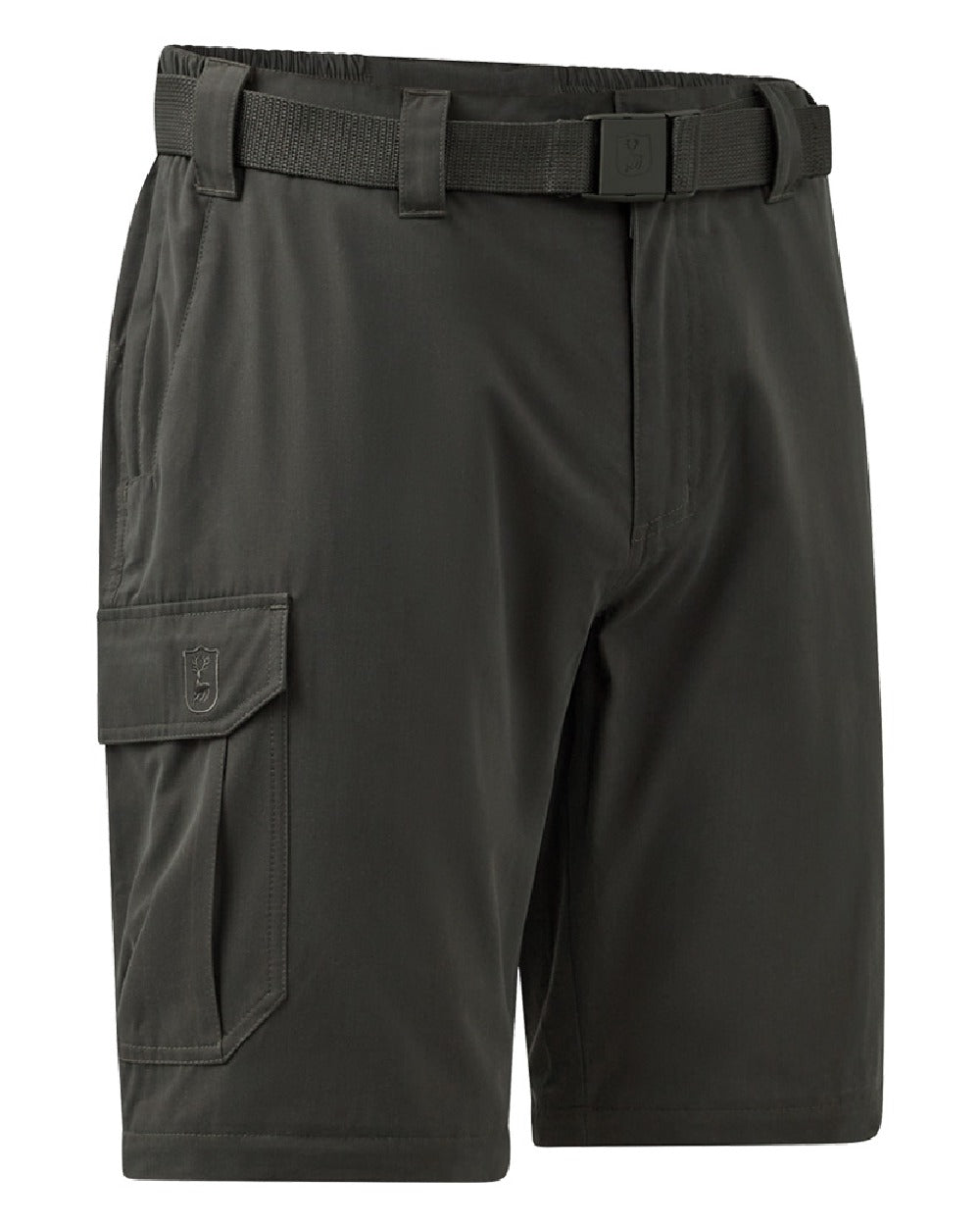 Black Ink coloured Deerhunter Slogen Zip-off Trousers on White background