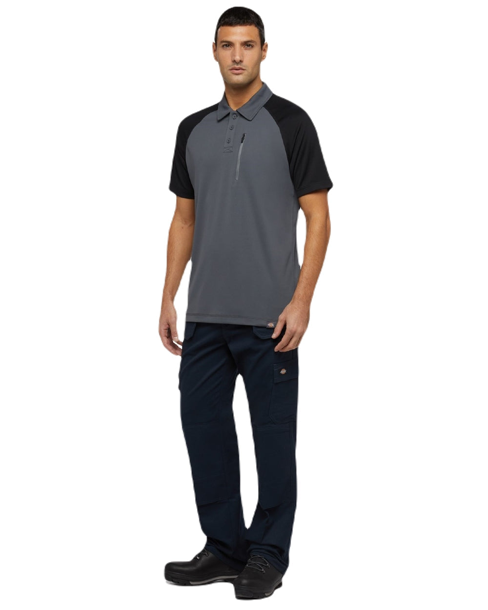 Dark Navy Coloured Dickies Mens Everyday Holster Trousers on White Background