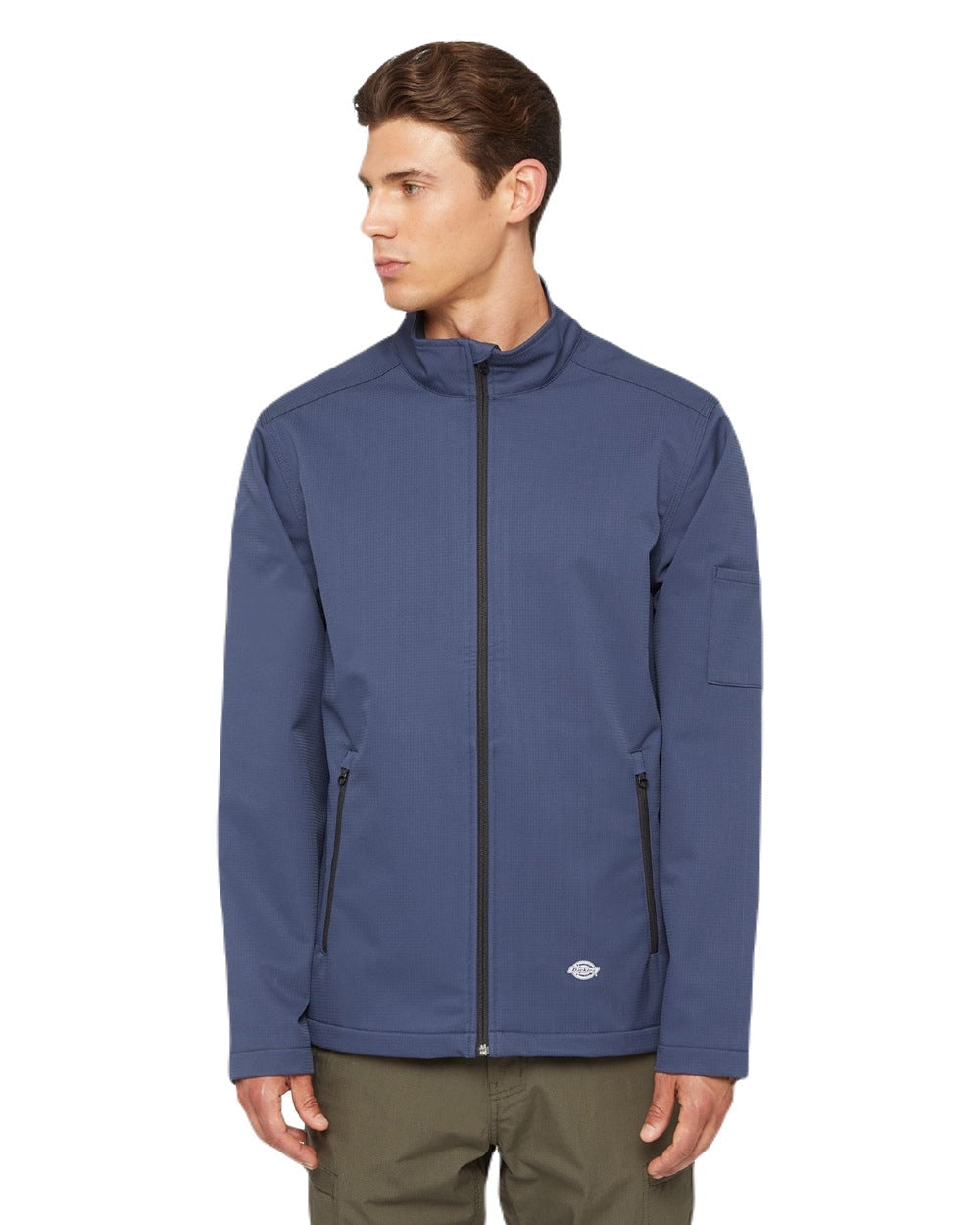 Navy Coloured Dickies Mens Everyday Softshell Jacket on White Background