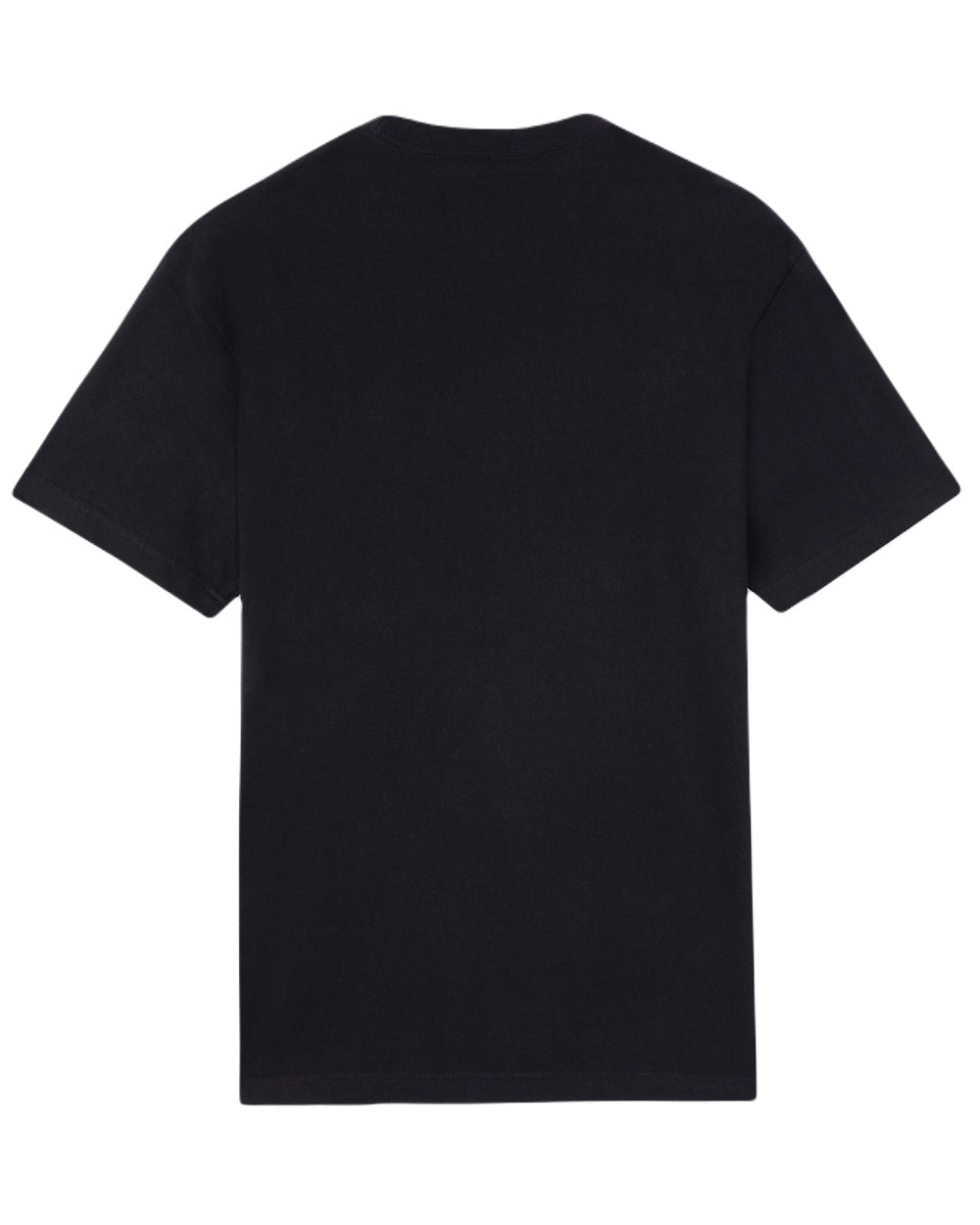Black Coloured Dickies Mens Short Sleeve Pocket Cotton T-Shirt on White Background