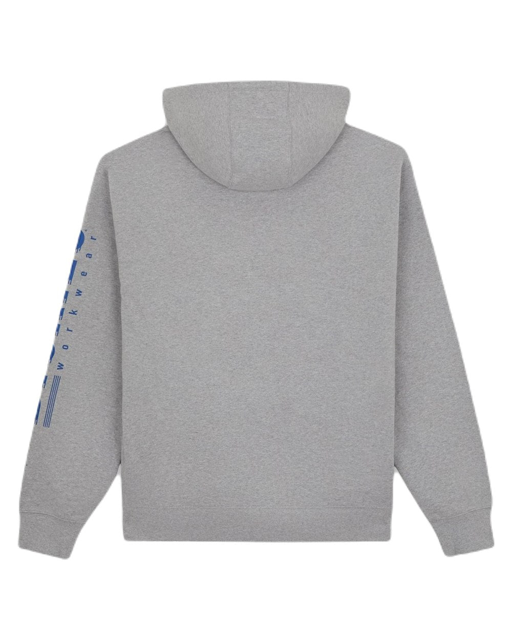 Heather Grey Coloured Dickies Mens Water Repellent Workwear Graphic Hoodie on White Background
