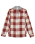 Fired Brick Coloured Dickies Womens Flannel Shirt Jacket on White Background