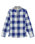Surf Blue Coloured Dickies Womens Flannel Shirt Jacket on White Background