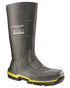 Dark Grey Coloured Dunlop MetGUARD Full Safety Wellingtons on White Background