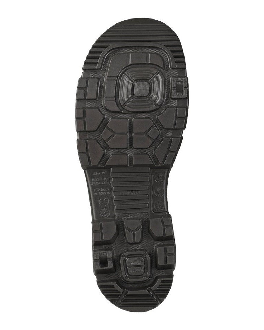Brown/Black coloured Dunlop Purofort RigPRO Full Safety Wellingtons on white background