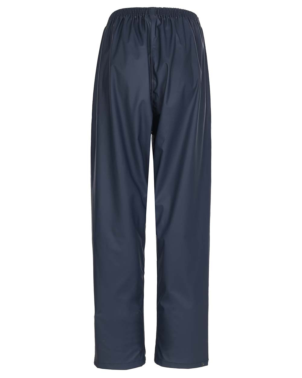 Navy Coloured Fort Airflex Waterproof Breathable Trousers On A White Background