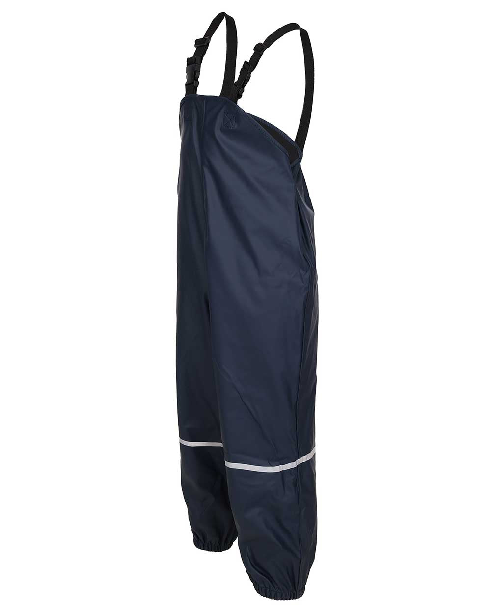 Navy Coloured Fort Childrens Splashflex Bib and Brace On A White Background