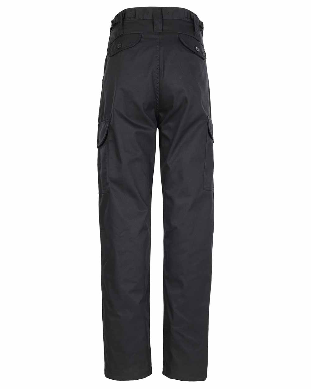 Black Coloured Fort Combat Trousers On A White Background