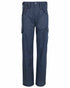 Navy Coloured Fort Combat Trousers On A White Background