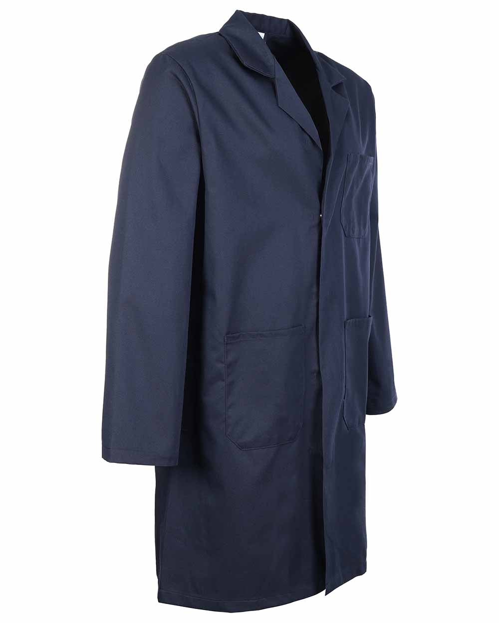 Navy Blue Coloured Fort Warehouse Coat On A White Background