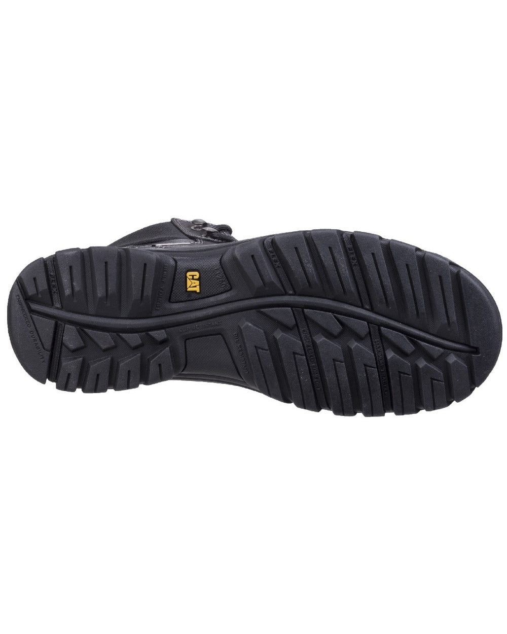 Black Coloured Caterpillar Framework Safety Boot ST S3 HRO SRA On A White Background