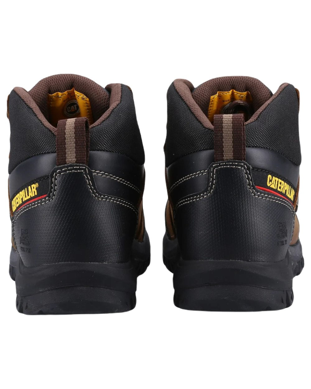 Seal Brown Coloured Caterpillar Framework Safety Boot ST S3 HRO SRA On A White Background